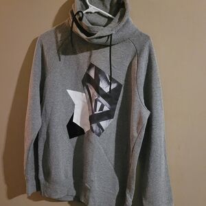 H&M Gray Graphic Hoodie Small